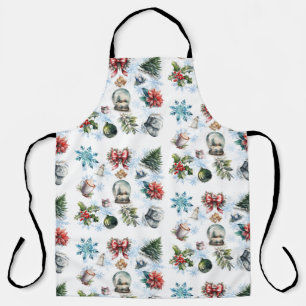 Aquarelle de Noël tout-en-dessus Imprimer tablier