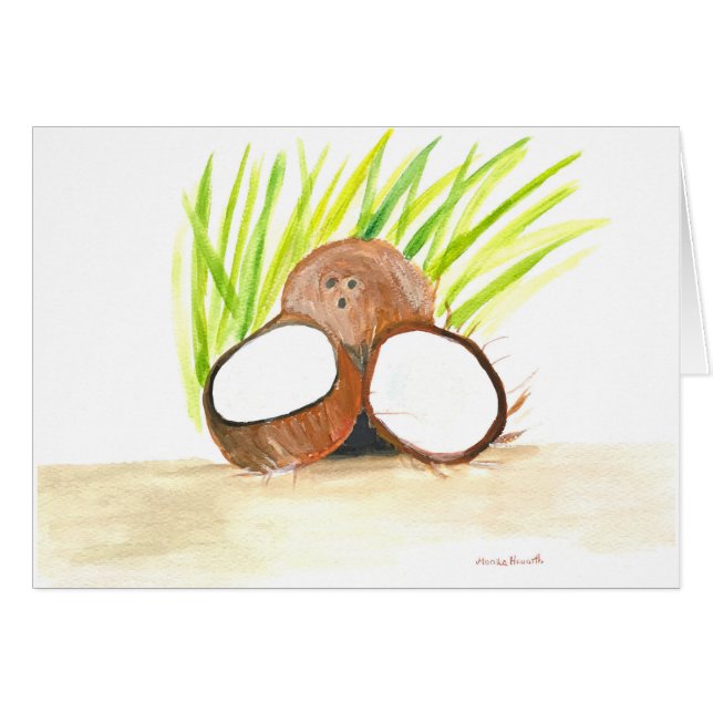 Aquarelle de noix de coco (Devant horizontal)