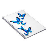 Aquarelle de papillon bleu Carnet spiral (Côté Droit)