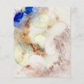 Aquarelle de parties scintillant et prospectus d'h (Dos)