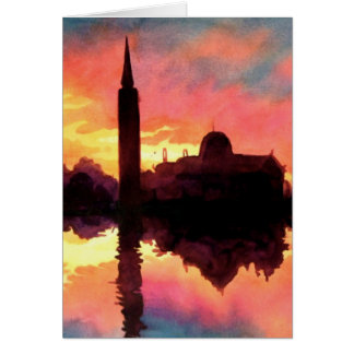Aquarelle de paysage urbain "de Giudecca de lever