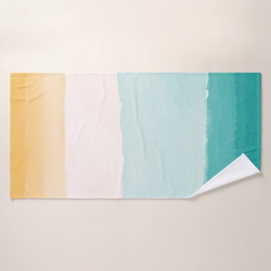 Aquarelle de plage (Serviette de bain)