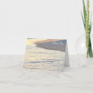Aquarelle de plage Merci note