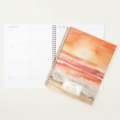 Aquarelle de plage Sunset Boho (Devant avec enveloppe)