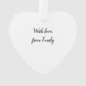 Aquarelle de prière de sérénité personnalisée (dos)