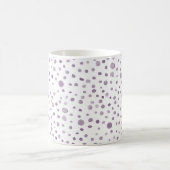 Aquarelle de prune Confetti Points Mug classique (Centre)