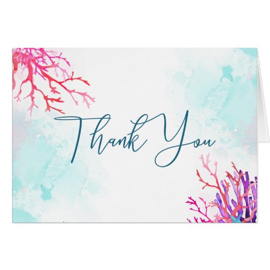 Aquarelle de récif de corail tropical (Devant Horizontal)