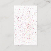 Aquarelle de roses indien - carte de visite de (Dos)