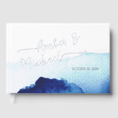 Aquarelle de script moderne Indigo Blue (Recto)