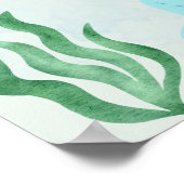 Aquarelle de sirène magique Affiches de bienvenue (Coin)