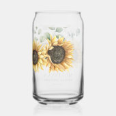 Aquarelle de tournesol Fête des mariées florale pe (Verso)