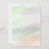 Aquarelle de verdure Arc Faire-part de mariage Tem (Dos)