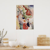 Aquarelle de Wassily Kandinsky Impression Abstrait (Cuisine)