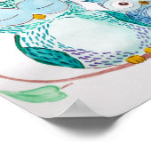 Aquarelle déco maison, choux mignons, affiche (Coin)