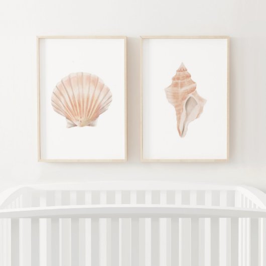 Aquarelle Décor de plage Sea Shell