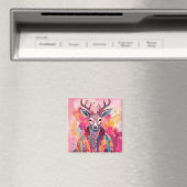 Aquarelle Deer Magnet (In Situ (Lave-vaisselle))
