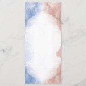 Aquarelle délicate faisant allusion au menu de mar (Dos)