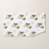 Aquarelle délicate Jaune Swallowtail (Serviette à main)