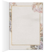 Aquarelle délicate Mariage Merci (Intérieur (Droit))