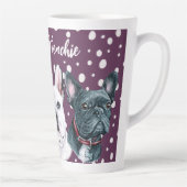 Aquarelle des Bulldogs français Latte Mug (Droite)