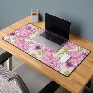 Aquarelle des fleurs de pivoine et d'anémone