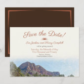 Aquarelle : Désert romantique Enregistrer la carte (Devant / Derrière)