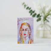 Aquarelle Design Cartes de visite Moderne (Debout devant)