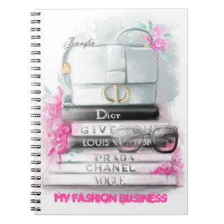 Aquarelle design de mode "Porte-monnaie sur livres