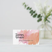 aquarelle design tendance carte de visite personna (Debout devant)