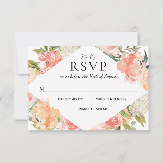 Aquarelle d'été Floral Medley RSVP (Devant)