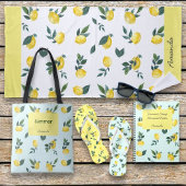 Aquarelle d'été frais citrons Nom personnalisé