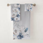 Aquarelle d'hiver Monogramme floral personnalisé (En situation)