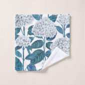 Aquarelle d'hydrangée blanche (Gant de toilette)
