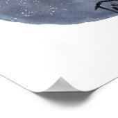 Aquarelle Dieu avec nous Affiche de la Nativité (Coin)