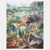 Aquarelle Dinosaure Anniversaire Couverture Person (Devant)