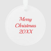 Aquarelle Disque Golf Thème Noël Personnalisé (dos)