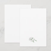 Aquarelle Dogwood Cartes pour notes plats (Devant / Derrière)