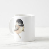 Aquarelle d'Oiseau de poulet mignonne Mug de café (Devant gauche)