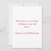 Aquarelle d'oiseau moderne Merci personnalisé (Dos)