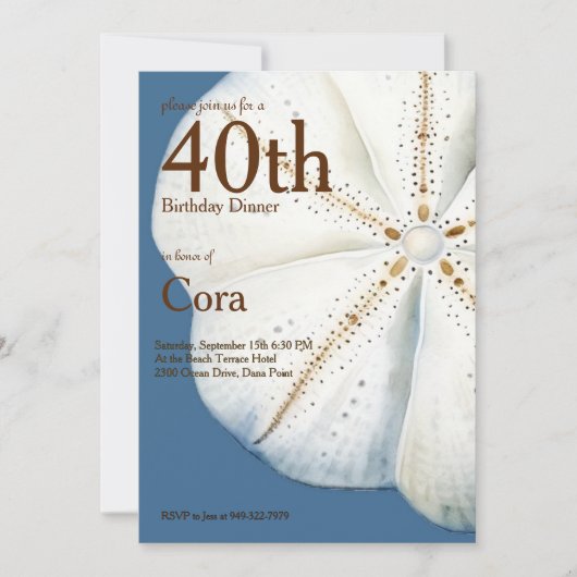 Aquarelle Dollar Anniversaire Invitation (Devant)