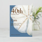 Aquarelle Dollar Anniversaire Invitation (Debout devant)