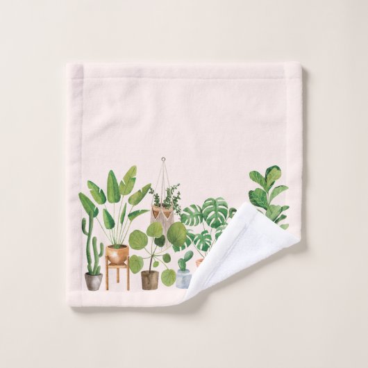 Aquarelle domestique (Gant de toilette)