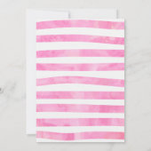 Aquarelle Donut Invitation d'anniversaire (Dos)