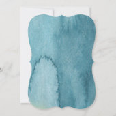 Aquarelle d'or Cygnes mariage invitations (Dos)