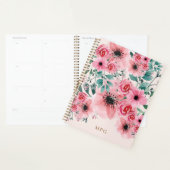Aquarelle douce et élégante Monogramme Floral (Devant avec enveloppe)