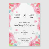 Aquarelle douce Faire-part de mariage Boho (Devant)