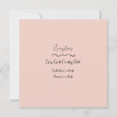 Aquarelle douce Faire-part de mariage florale (Dos)