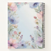 Aquarelle douce Pastel Carnet floral (Dos)