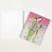 Aquarelle Dragonfly Pink Planner (Devant avec enveloppe)