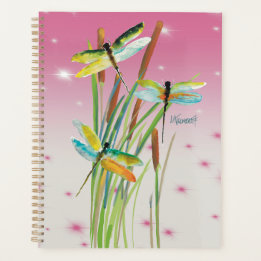 Aquarelle Dragonfly Pink Planner